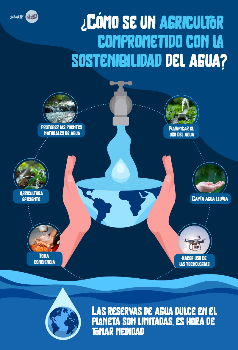 ¿Cómo ser un agricultor comprometido con la sostenibilidad del agua? ¿Cómo ser un agricultor comprometido con la sostenibilidad del agua?